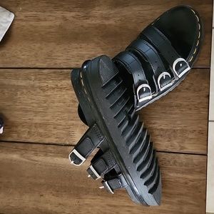 Doc Marten Black Sandals